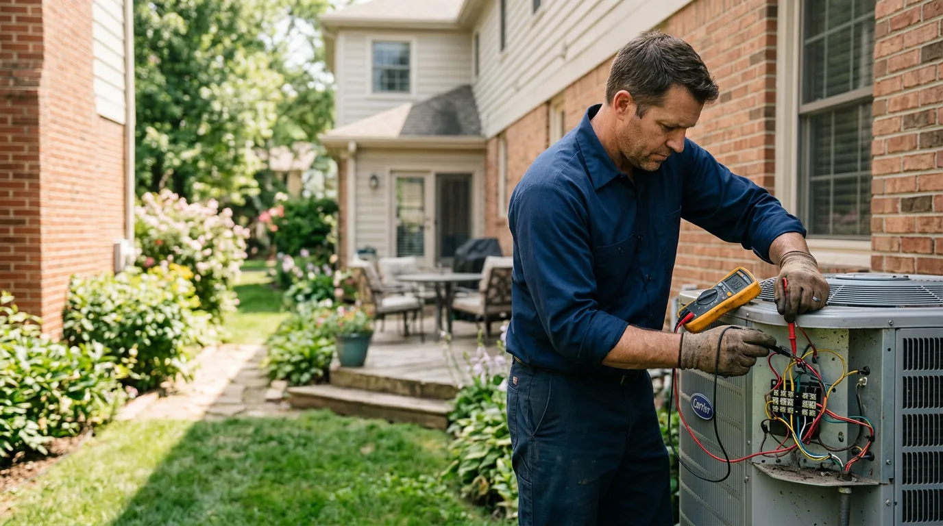 HVAC technician working near Round Top, NY